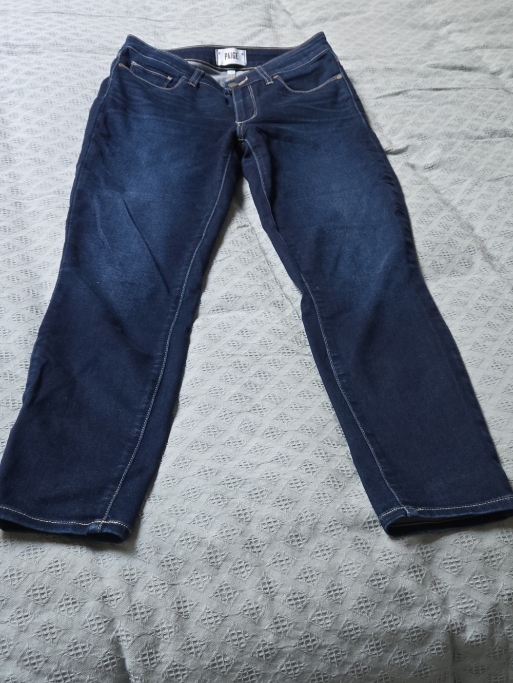 PAIGE Women's Dark Indigo Bootcut Jeans